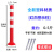 奈运 塑料警示柱反光柱 73cm全新料白膜+螺丝弹力柱停车桩交通设施路障锥防撞柱隔离桩护栏停车桩
