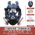 LISM防毒面具全面罩喷漆打磨防护全脸专用头罩防尘防护面罩毒气罩护罩 A8+4号盒防尘毒