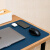 大号鼠标垫超大桌面笔记本电脑键盘锁边写字书桌垫皮质女办公定制 皮面+绒面(黑色) 800x400mm