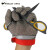 304不锈钢钢环手套 不锈钢网链手套防电锯屠宰机械防割5级防切割 XL橙腕带