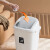 摇盖式垃圾桶商用大号大容量超大厨房卫生间带盖厕所白色 30L配套垃圾袋60*80(45只)
