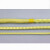 适用凯夫拉绳高温防火阻燃帆船绳耐磨编织纤维圆绳消防火灾芳纶安全绳 黄色8mm/米