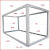 集装箱移动房屋定制住人防火岩棉彩钢房工地简易活动板房 白色框架3m*6m