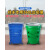 铁垃圾桶户外大号环保收集桶市政小区环卫挂车专用圆铁通金属热销 1.8加厚绿色无盖款