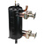 高效罐换热器5-25匹冷凝器蒸发器空调空气能热交换器管壳式换热器 6匹高效罐实心 平出底出+接头保温