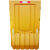 三孔水马围挡可移动防撞隔离墩安全施工注水隔离围栏塑料铁马护栏 黄色优选1.8米围挡
