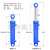 定制液压油缸8吨实心电镀铬重型双向升降顶配件大全 内径80杆径50 行程1000 实心电镀