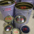 小铁桶油漆桶涂料桶调漆桶水桶化工密封桶储物桶储水桶乳胶桶 20升涂白兰花盖桶