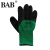 BAB涤伦发泡涂层手套劳保防护耐磨防滑透气工作手套维修工地JZ7301 绿色 8号/M码