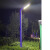 TOWOHO LC3550 庭院户外灯铝型材景观灯柱 防水道路灯花园小区路灯 铝材不生锈 50W 3.5米高 深灰色灯杆 白光+侧面蓝光