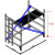 深圳铝合金脚手架生产厂家 直销2米移动铝通架平台4m快装铝工程架 单宽窄架0.8米宽中心距