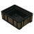 防静电周转箱零件盒ESD电子元件盒导电箱黑色塑料养龟箱子收纳筐 B6#:545*420*240mm