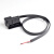 OBD2 Cable 30cm-1.5m公头电源线开口线 OBD16Pin针接口 连接线 弯头公头电源开口线30厘米