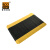 爱柯布洛 双层耐磨型警示防滑地垫 PVC防滑垫 抗疲劳脚垫 黄黑色 0.5m×16.2m×13.5mm D-285