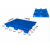 定制吹塑九脚塑料托盘物流卡板叉车板工业托板仓库用防潮垫板地牛拖盘 蓝色1400*1000*150mm13公斤