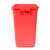 天枢40L摇盖垃圾桶小塑料桶小号小型分类回收商用酒店办公室红色(有害垃圾)无盖