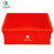 加厚塑料物流周转箱 零件盒 物料箱 分类筐 工具箱 储物箱 收纳 红色 A3340*265*130MM