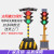 太阳能红绿灯交通信号灯驾校学校十字路口移动红绿灯警示灯 300-12型圆灯90瓦可升降