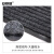 安赛瑞 双条纹PVC复合地垫  防滑门垫  60×90cm 灰色 13712