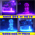 花乐集电竞呼吸灯灯条 台式电脑机箱冰蓝色/粉色灯条12v灯带 呼吸灯条 冰蓝 200C侎 手控 呼吸+调光