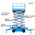 移动剪叉式自行走升降机小型电动液压升降平台高空作业登高车货梯 自行走6米 载重550公斤