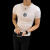 鲁伊森崔万志男短袖衫（崔万志精选）COBO夏季半袖200克男士棉短袖印花 L (120-140斤) 白衣虎图