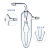 防倒吸鼓泡器油泡器直型球型冷阱气体鼓泡器鼓泡式反应吸收玻璃瓶 直行鼓泡器26*160mm