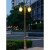 欧式路灯庭院草坪灯防水户外灯景观公花园别墅小区双头3米高杆灯 2.5米-双灯头黑色 送LED光源