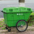 定制400L升环卫保洁车手推塑料清运垃圾车户外环卫大号带轮带盖垃 400L垃圾车+绿色无盖 加厚很耐