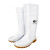 朗莱斯特高筒雨鞋LL-1-05劳保PVC耐酸碱防护靴温氏养殖场防滑水鞋 白色 38
