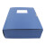 钊盛文件盒A4档案盒文件夹资料册大收纳盒塑料加厚10cm办公资料盒 折叠款蓝色5个