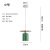 祎琳丹麦简约餐厅北欧床头灯卧室书房玄关白色小吊灯2023新款吊灯现代 白色+绿色