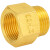黄铜压力表转换接头补芯变径接头内外丝异径转接头铜配件 补芯M14*1.5 ×3/4