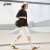 亚瑟士（asics）新款AARON SLIP-ON情侣一脚蹬帆布鞋舒适透气休闲鞋 米白色/黑色 38