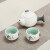 陶瓷功夫茶具小套装茶杯茶壶旅行包户外便携随身单个人泡茶器定制 雪花一壶二杯