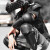 摩托车护甲衣儿童骑行轮滑护肘护膝防摔护背平衡车运动护具 黑色升级款护甲衣 S