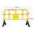 全新塑料护栏市政道路隔离栅栏公路移动胶马塑胶铁马围栏 长135cm*高90cm黑色5kg