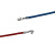 KF2510 2.54mm间距端子线 单双头压 26/24/22awg 彩色电子线 蓝色(100条) 100mm x 单头压端子 x 26awg