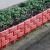 爱帛哆（AIBODUO）庭院花坛装饰插地花园隔离护栏菜地塑料仿砖块菜园小篱笆栅栏 砖红(1片装)
