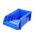 采易乐 斜口零件盒 加厚组合式螺丝工具收纳盒货架物料元件盒 蓝色 B2（450*200*180mm）15304