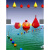 航标浮球水上施工拦截警示浮球消防训练龙舟比赛隔离塑料浮球 浮球-直径60厘米(双耳)
