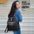 酷奇袋鼠（KUQIDAISHU）背包双肩包2023新款韩版牛津布百搭时尚休闲OL通勤中年女包旅行包 黑色升级