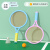 优观儿童羽毛球拍 6-13岁初学者男女孩室内运动网球宝宝玩具套装 中号款[2拍4球]蓝粉