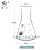 蜀牛玻璃三角烧瓶烧杯锥形瓶150 300 250 500 1000ml化学实验器材 蜀牛牌300ml广口