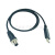 USB转M12 8芯航空头 适用传感器RS232通讯线 黑色 3m