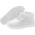 百舸 防静电棉鞋 加绒保暖PVC底工作鞋 白色高帮40码 BG-ZB-2693-1
