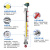 uhz磁翻板液位计带远传水位显示器感测器浮子面板不锈钢防腐报警 内衬四氟1米内