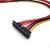 京斯坦SATA 7+15P弯头电源线 点歌机 收款机硬盘电源数据一体线 XH2.54  0.4米（5）