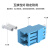 创优捷 UJ0120 光纤适配器 耦合器/法兰盘 LC-LC 双工 单模 蓝色-外壳:塑料-套筒:氧化锆 高低型