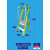 装修玻璃纤维登高工程折叠铝合金扶手围栏电工绝缘阁楼平台梯 GAE-02玻璃纤维平台梯（含网，轮，踢脚板）